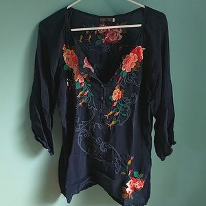 Johnny Was Floral Top